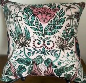Emma J Shipley Amazon Pink Cotton Satin Cushion Cover 16” X 16” Handmade