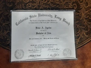 BCW Diploma Certificate Clear Holder Lightweight Rigid Sleeve Graduation Degree - Picture 1 of 5