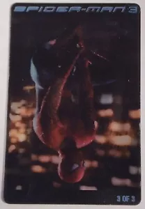 2007 Marvel Kraft Handi-Snack Spider-Man 3 carta #3 lenticolare - Foto 1 di 3