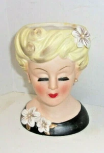 Vintage Headvase Jane Wyman 1950's Mid Century Rare Head Vase Enesco Imports - Picture 1 of 10
