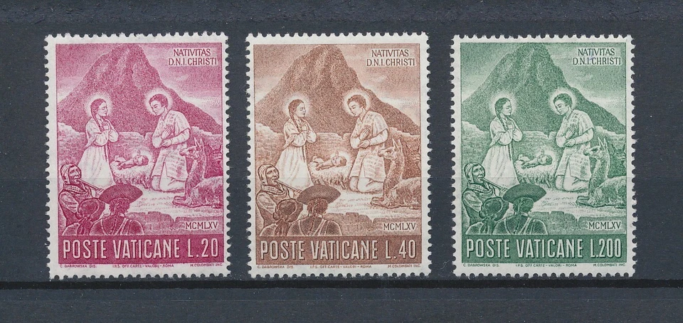 Vatican   420-2 MNH, Nativity Scene, 1965 - Image 1 of 1