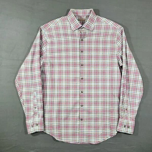 Peter Millar geknöpftes Hemd Krone Sport Herren Gingham kariert Large adrett formell - Bild 1 von 7