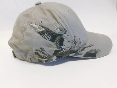 Dri-Duck Wildlife series EAGLE Embroidery Baseball cap Hat Khaki  Eagle Bluff - Image 1 of 4
