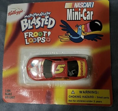 Kellogg's Marshmallow Blasted Froot Loops Mini-Car 1:64 DieCast Terry Labonte #5 - Image 1 of 2