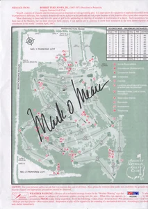 MARK O'MEARA "MASTERS CHAMPION" SIGNED AUGUSTA NATIONAL COURSE MAP PSA - Picture 1 of 1