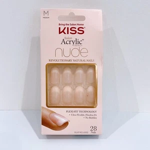 Kiss False Nails Salon Acrylic Nude French Nails - Medium - Bild 1 von 1