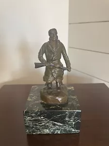 Vintage Bronze Statue After Eric Heikka “Mountain Man” Signed Numbered - Picture 1 of 11