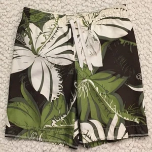 Old Navy Boys Board Swim Shorts Trunks * Medium  *  Hawaiian Print - Picture 1 of 5