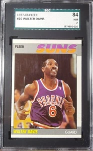 1987-88 Fleer Basketball [Base] #26 Walter Davis HOF PHO '78 ROTY NM SGC 7 (84) - Bild 1 von 16