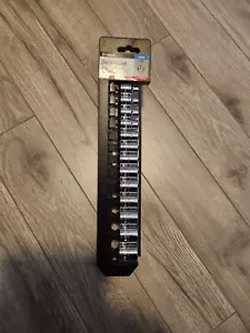 Pro-Grade 19301 3/8 Drive Metric Socket Set with Rail - 13 Piece - Picture 1 of 2