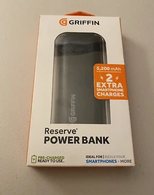 Griffin Reserve Power Bank 5,200mAh Ideal For Smartphones/iPhones 📱 And More - Image 1 of 4