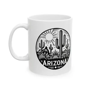 Tazza caffè Arizona Cactus Southwest Cactus Desert Saguaro tazza ceramica 2 lati - Foto 1 di 14