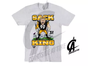 Camisa TJ Watt Steelers saco rey para hombre unisex adulto Pittsburgh - Imagen 1 de 2