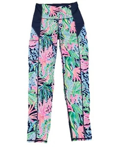 Lilly Pulitzer Weekender Legging Tide Bringing Mermaid UPF 50+ Luxletic Women XS - Picture 1 of 7