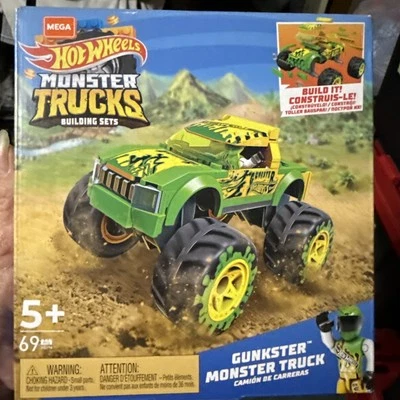 Mega Hotwheels Monster Truck Gunkster Monster HDJ94 Building Set - Image 1 of 2