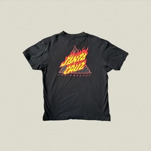 Santa Cruz - Men’s Black Fire Logo Graphic Tee - Size M - Picture 1 of 5