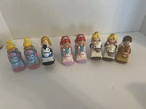 Little People Disney Princess Klip Klop Horses Lot of 8 Belle,Cinderella,Ariel - Picture 1 of 24