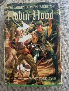 ROBIN HOOD The Merry Adventures Of by Howard Pyle 1946 Scribners Thrushwood HBDJ - Imagen 1 de 18