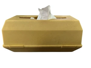 VINTAGE MCM COLORE SENAPE PRESTO SACCHETTO PLASTICA PATTUMIERA DISPENSER PORTA OGGETTI DI SCENA - Foto 1 di 4