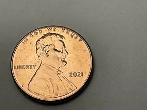 2021 1c Lincoln Lip stud Piercing B.U Lincoln Shield Cent #100 - Picture 1 of 9