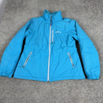 Jaqueta Marmot Feminina XL Azul MemBrain Isolada Esqui Neve Casaco de Inverno 75080 - Imagem 1 de 4