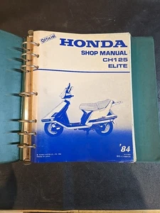 Honda modelo CH125 1984 Elite y NH125 scooter ciclomotor taller manual de reparación - Imagen 1 de 5