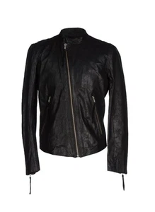 BLK DNM Women's Black Leather Jacket 94 #WKL18901 Small $895 NWT - Picture 1 of 2