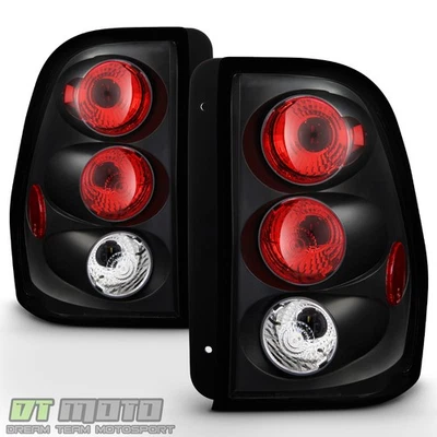 2002-2009 Chevy Trailblazer Altezza Tail Lights Brake Lamps Black Left+Right Set - Изображение 1 из 4