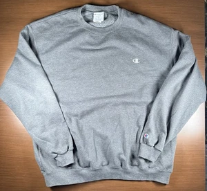 Mens Champion Gray XXL Sweatshirt Crewneck - Picture 1 of 2