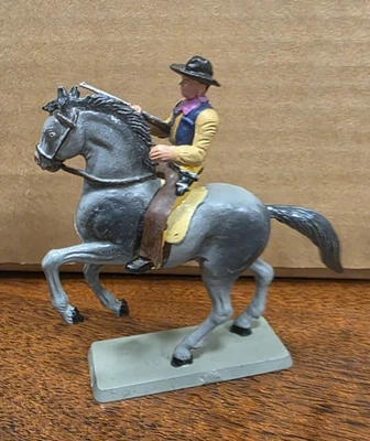 Starlux Cavalier TRES RARE CCBS1 Cowboys 1/32 Série Massat 1976 - Photo 1/4