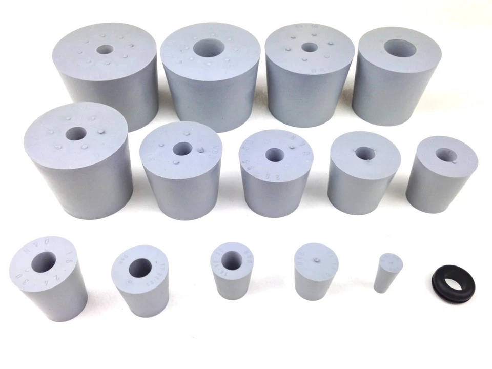 Gummistopfen mit 9mm Loch Gummi Stopfen 9 mm Gärröhrchen Gärspund Bier brauen