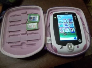 LeapFrog LeapPad 1 Explorer Learning Tablet, Pink w/ 2 smartridges & Pink/Purple - Picture 1 of 4