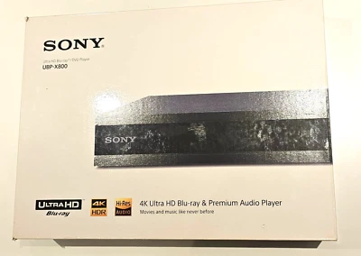 SONY UBP-X800 4K ULTRA HD BLU-RAY HDR UNIVERSAL DVD VID/AUDIO STREAMING PLAYER - Image 1 of 4