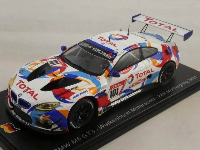 1 43 SPARK Bmw 6-Series M6 Gt3 #101 Nurburgring 2021 C.Krognes D.Pittard SG761