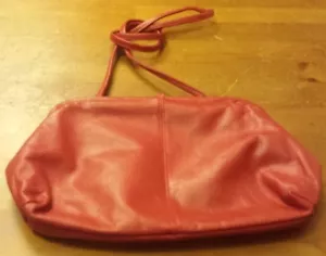 Vintage, Cherry Red, Cross Body, Leather Handbag - Picture 1 of 12