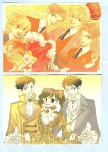 2 piezas postal Ouran High School Host Club anime Suou Tamaki Haruhi Hikaru Kaoru - Imagen 1 de 2