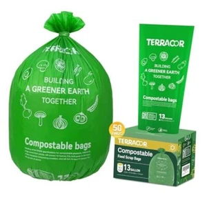 Compost Bags,13 Gallon Food Scrap Bags,50 Count, Kitchen 13gallon,50count - Picture 1 of 8