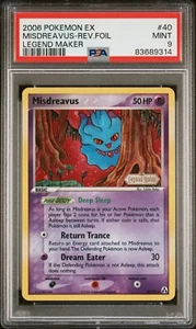 Pokémon Misdreavus Holo Inverso - Legend Maker - 40/92 - PSA 9 - Imagen 1 de 2