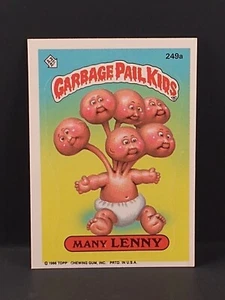 Garbage Pail Kids 1986 Series 6 ~ Card #249A Many Lenny Sticker  - Picture 1 of 2