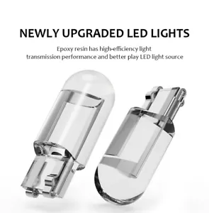 10pcs White 12V T10 194 168 W5W Wedge LED License Light Dome Plate Lamp Bulb - Picture 1 of 8