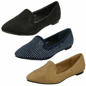 Zapatos Casuales Con Detalles De Gemas Spot On Para Damas - Imagen 1 de 28