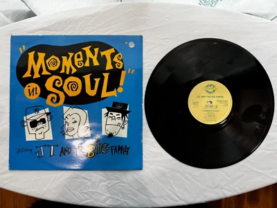 RARE 1990 UK "CBS PRESSING" - J.T And The Big Family - Moments In Soul 12" Vinyl - Image 1 of 4