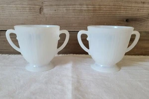 Zwei MacBeth-Evans American Sweetheart Monax Glas Zuckerdosen mit Vertiefung - Bild 1 von 8