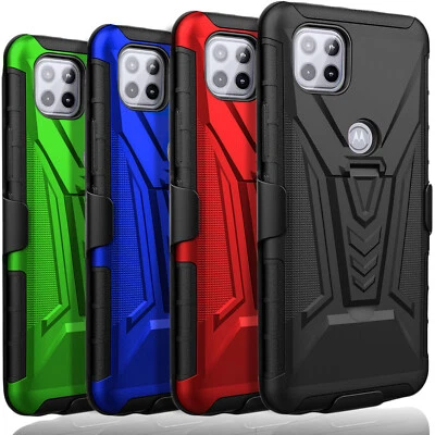 For Motorola One 5G/One 5G UW Case Phone Cover Shockproof +Tempered Glass Screen - Image 1 of 4