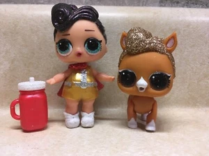 LOL Glam Glitter SURPRISE Dolls THE QUEEN & THE PONY pet Preowned - Picture 1 of 5
