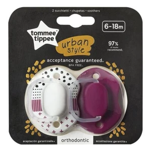 Tommee Tippee Urban Style Soother 2Pk (6-18 Months) - Picture 1 of 3
