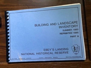 RARE 1983 & 1995 Ebey's Landing Building & Landscape Survey Whidbey Isl. 65p. - Foto 1 di 8