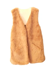 Zara Girls  Outerwear Collection Kids Fur Vest - Picture 1 of 10