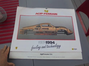 Ancien Calendrier AGIP-FERRARI 1974-1994 Tourisme et F1 - Imagen 1 de 12