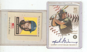TOPPS GOLDEN ANNIVERSARY PROSPECT MICHAEL WENNER-AUTO#GAA- MW - 112 AM
